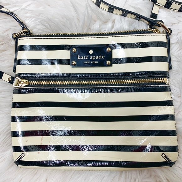 Kate Spade Flicker Tenley Black + White Bag - Picture 2 of 5